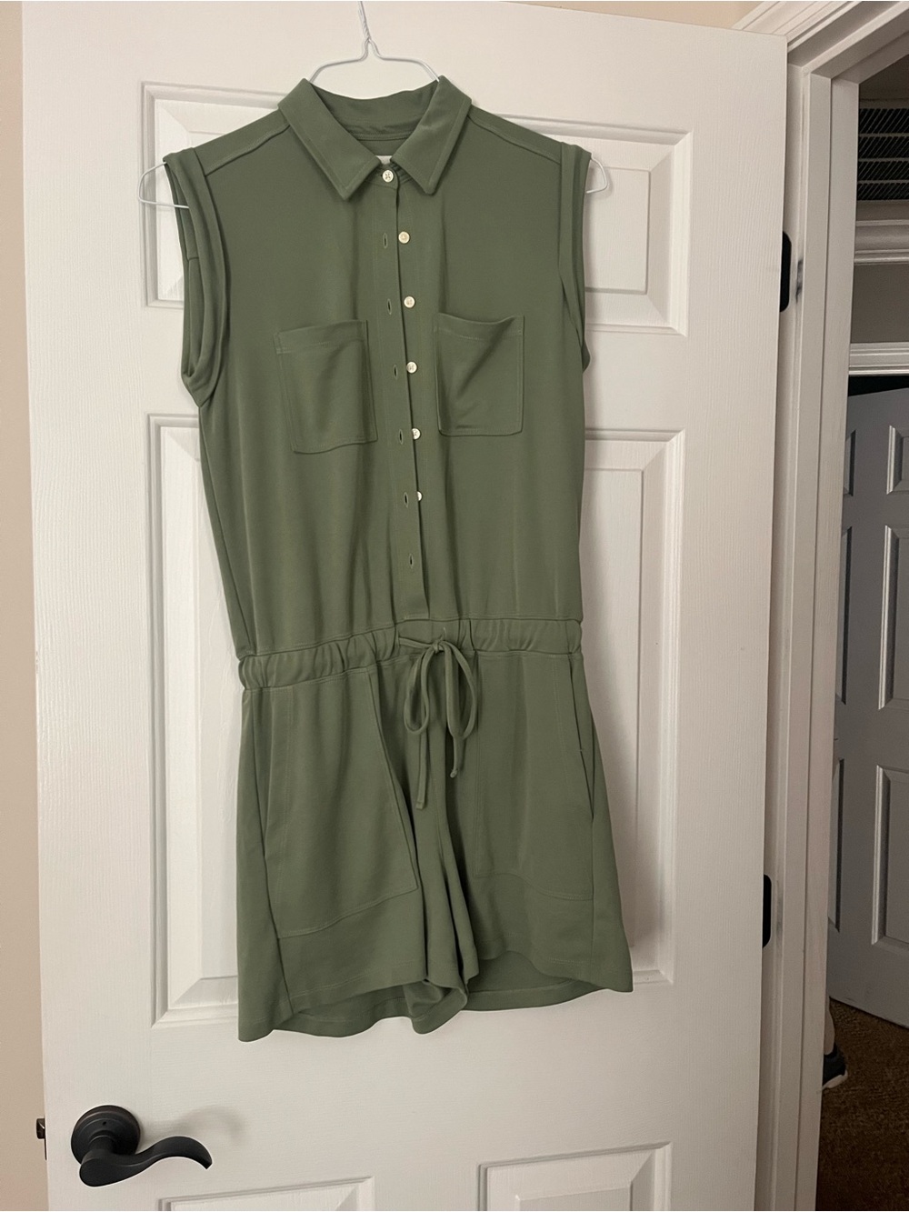 Lou & Grey Olive Green Romper